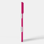 Berry and White Monogrammed Stripes Case-Mate iPhoneケース (裏面 / 右)