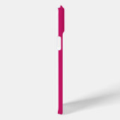 Berry and White Monogrammed Stripes Case-Mate iPhoneケース (裏面 / 右)