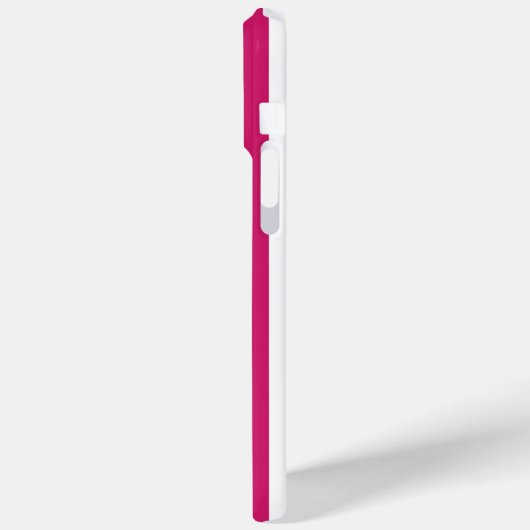 Berry and White Monogrammed Stripes Case-Mate iPhoneケース (裏面 / 左)