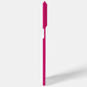 Berry and White Monogrammed Stripes Case-Mate iPhoneケース (裏面 / 右)