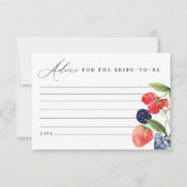 Berry Baby Shower Advice Card Berry Sweet サンキューカード (正面)