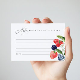 Berry Baby Shower Advice Card Berry Sweet サンキューカード