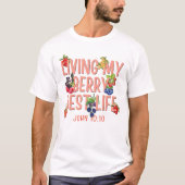 BERRY BEST LIFE クリスチャン ヨハネの福音書 10章10節 Tシャツ (正面)