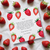 Berry Best Mom! Watercolor Strawberry Mother's Day