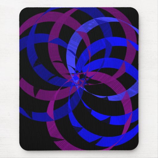 Berry Blend Geometric Mouse Pad マウスパッド (正面)