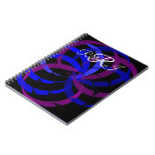 Berry Blend Geometric Spiral Notebook ノートブック (左側)