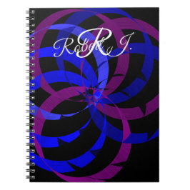 Berry Blend Geometric Spiral Notebook ノートブック