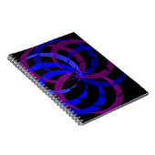 Berry Blend Geometric Spiral Notebook ノートブック (右側)
