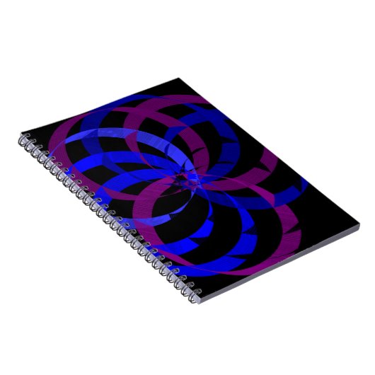 Berry Blend Geometric Spiral Notebook ノートブック (右側)