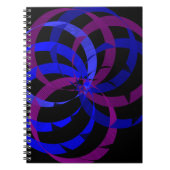 Berry Blend Geometric Spiral Notebook ノートブック (正面)