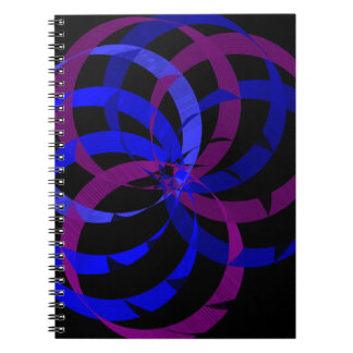 Berry Blend Geometric Spiral Notebook ノートブック