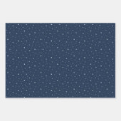 Berry Blue Christmas Wrapping Paper Sheets ラッピングペーパーシート (正面3)