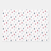 Berry Blue Christmas Wrapping Paper Sheets ラッピングペーパーシート (正面)