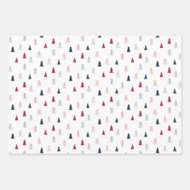 Berry Blue Christmas Wrapping Paper Sheets ラッピングペーパーシート