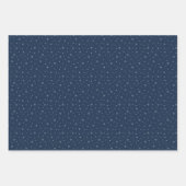 Berry Blue Snowflake Holiday Wrapping Paper Sheets ラッピングペーパーシート (正面2)