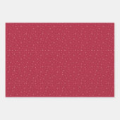 Berry Blue Snowflake Holiday Wrapping Paper Sheets ラッピングペーパーシート (正面)