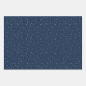 Berry Blue Snowflake Holiday Wrapping Paper Sheets ラッピングペーパーシート (正面2)