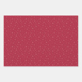 Berry Blue Snowflake Holiday Wrapping Paper Sheets ラッピングペーパーシート (正面)