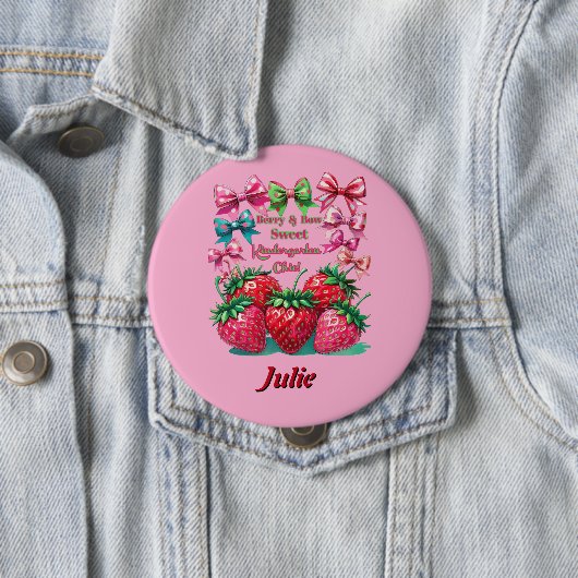 Berry Bow Sweet Kindergarten Chic 缶バッジ (インサイチュ)