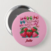 Berry Bow  Sweet Kindergarten Chic 缶バッジ (正面&裏面)