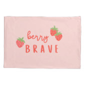 berry brave childhood cancer sick ill kids cute 枕カバー (裏面)