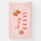 berry brave childhood cancer sick ill kids cute 横断幕 (縦)