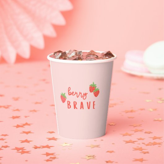 berry brave childhood cancer sick ill kids cute 紙コップ (インサイチュ)