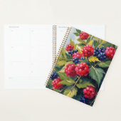 Berry Bush Raspberry Blackberries Watercolor Fruit プランナー手帳 (ディスプレー)