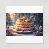 BERRY CHRISTMAS Flat Note Card スクエア名刺 (裏面)