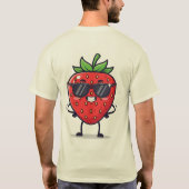 Berry Confident ～かわいいイチゴのダジャレデザイン～ Tシャツ (裏面)