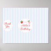 Berry First誕生日チップバッグラッパー印刷可能 ポスター (正面)