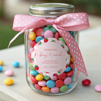 Berry First誕生日ラウンドステッカーラベル ラウンドシール