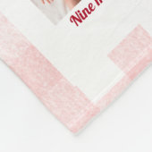 Berry First誕生日12ヶ月ベビー写真 フリースブランケット (角)