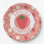 Berry First 1st Birthday ペーパープレート (正面)