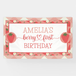 Berry First 1st Birthday Banner 横断幕