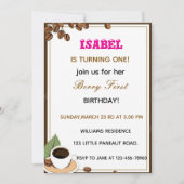 Berry First Birthdayへの招待 シーズンカード (正面)