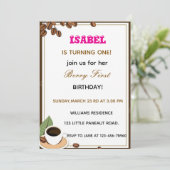 Berry First Birthdayへの招待 シーズンカード (スタンド正面)