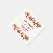 Berry First Birthday スタンダードカクテルナプキン (角)