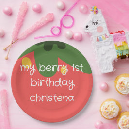 Berry First Birthday ペーパープレート