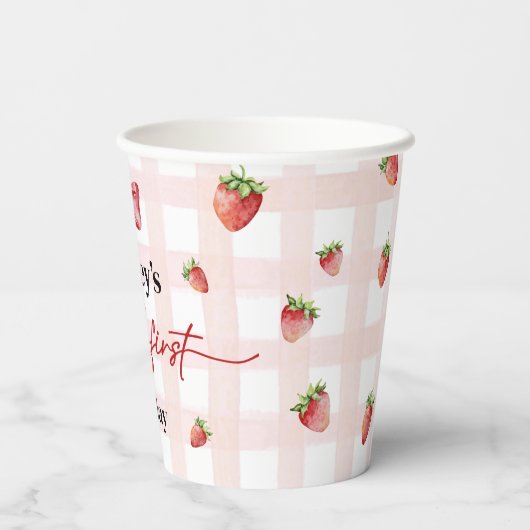 Berry First Birthday 紙コップ (裏面)