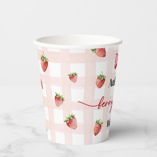 Berry First Birthday 紙コップ (正面)