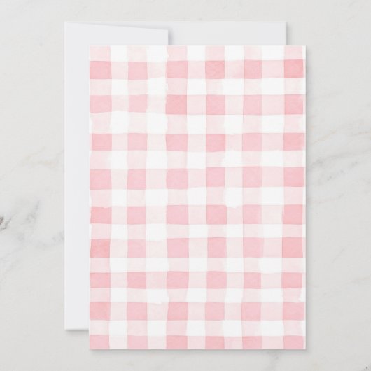 Berry First Birthday 1st Birthday Invitation 招待状 (裏面)