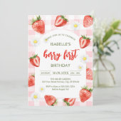 Berry First Birthday 1st Birthday Invitation 招待状 (スタンド正面)