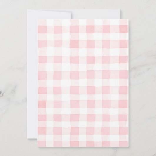 Berry First Birthday 1st Birthday Invitation 招待状 (裏面)