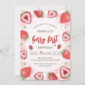 Berry First Birthday 1st Birthday Invitation 招待状 (正面)