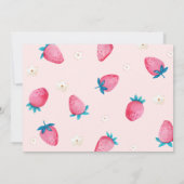 Berry First Birthday 1st Birthday Photo 招待状 (裏面)