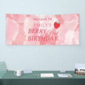 Berry First Birthday Banner 横断幕 (トレードショー)