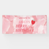 Berry First Birthday Banner 横断幕 (横)
