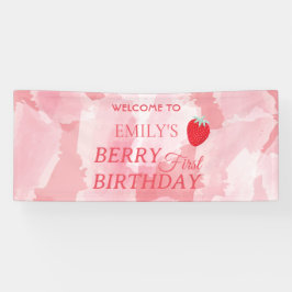 Berry First Birthday Banner 横断幕
