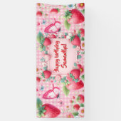 Berry first birthday Banner 横断幕 (縦)